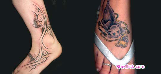 Tattoos On Your Foot For Girls. Foot tattoo gives your foot a