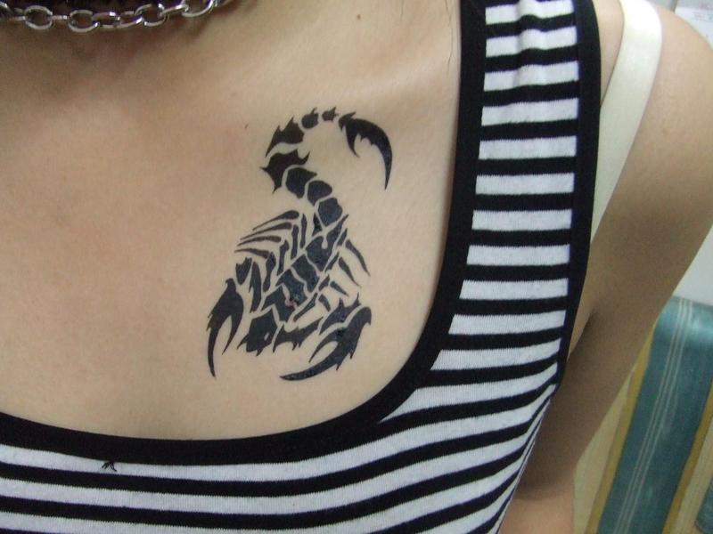 tribal tattoo designs for girls. Tribal Scorpion Tattoo Design