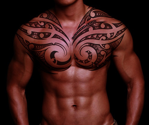 Tribal Summer Tattoos for Chest 2014
