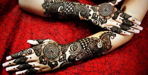 Hand and Arm Eid Mehndi Designs 2014 for Girls