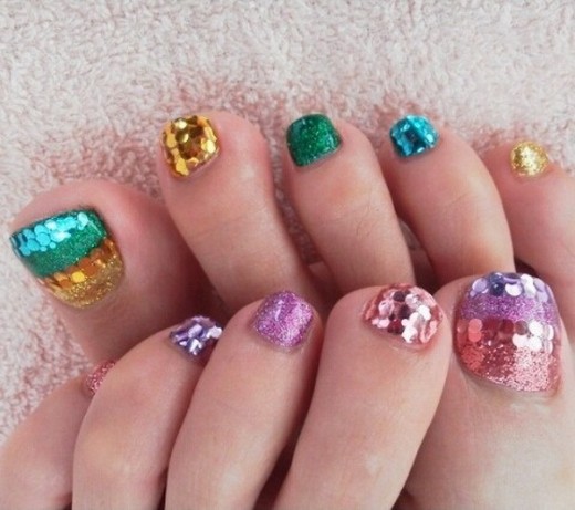 Summer Small Nail Art Designs For Eid 2014