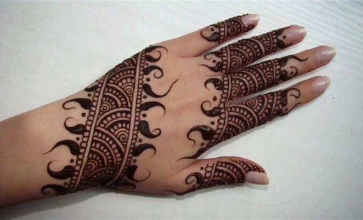Cool Arabic Hand Mehndi Designs for Eid 2015