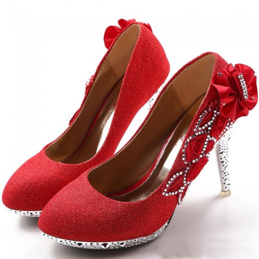 Bride High Heel Christmas Party Prom Shoes