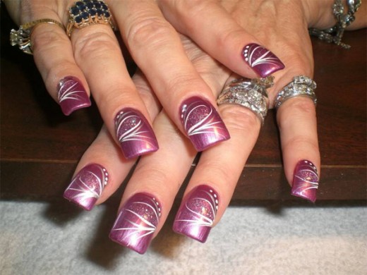 Attractive Painted Nail Designs for Women