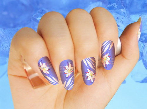 Cool Easy Floral Nail Painting Ideas