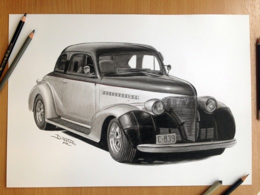 Car Pencil Drawing