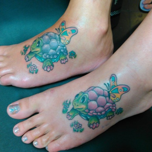 Mom Daughter Turtles Tattoo Ideas