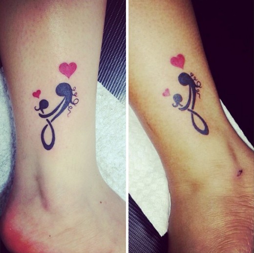 Mother and Daughter Tattoo Designs