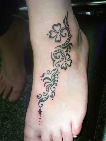 Hummingbird Tattoo: Flower Tattoos On Your Foot