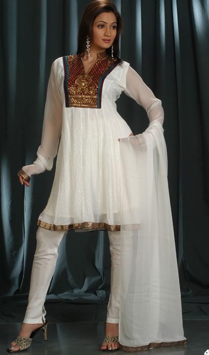 White Salwar Kameez Style - SheClick.com