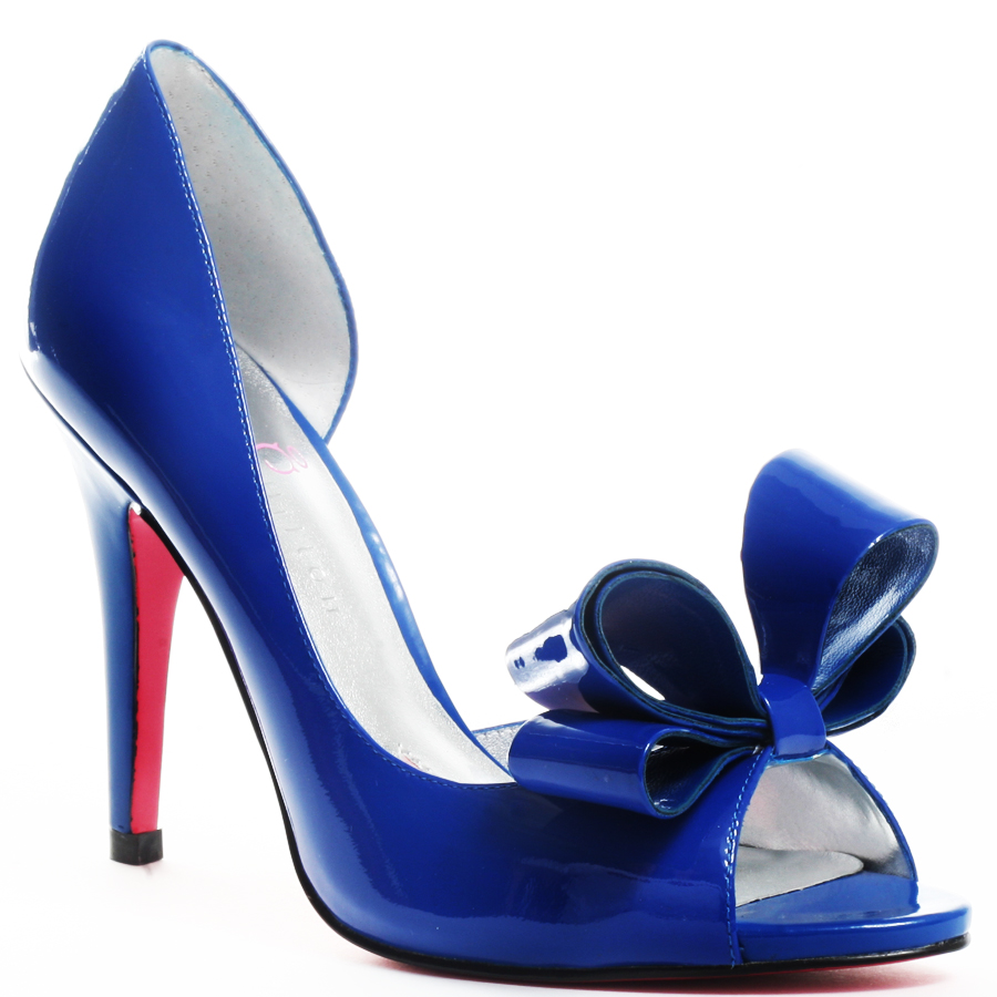 Wedding Wear Blue High Heel Shoes for Women - SheClick.com