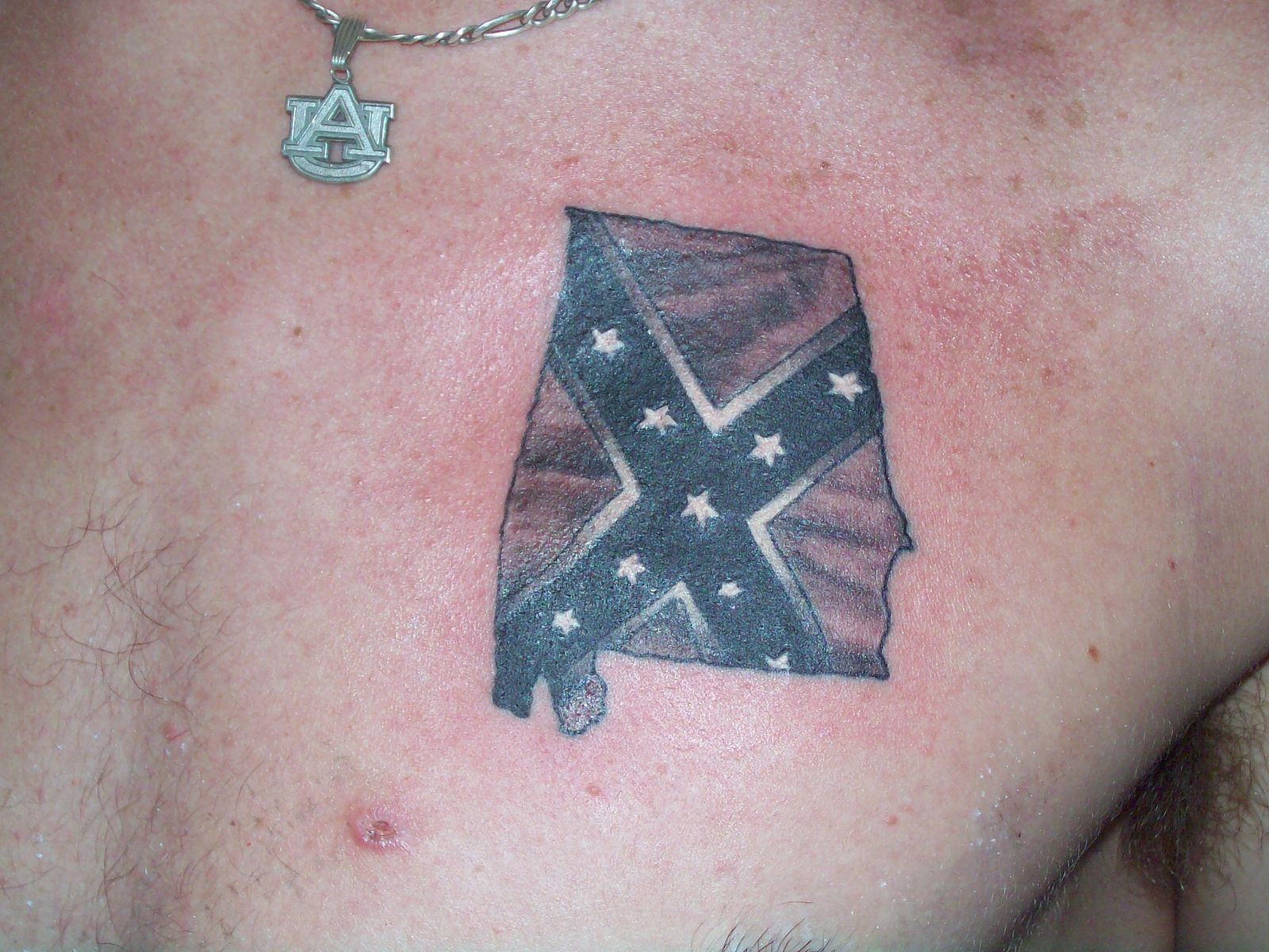 Rebel Flag (Alabama) Tattoo Design.