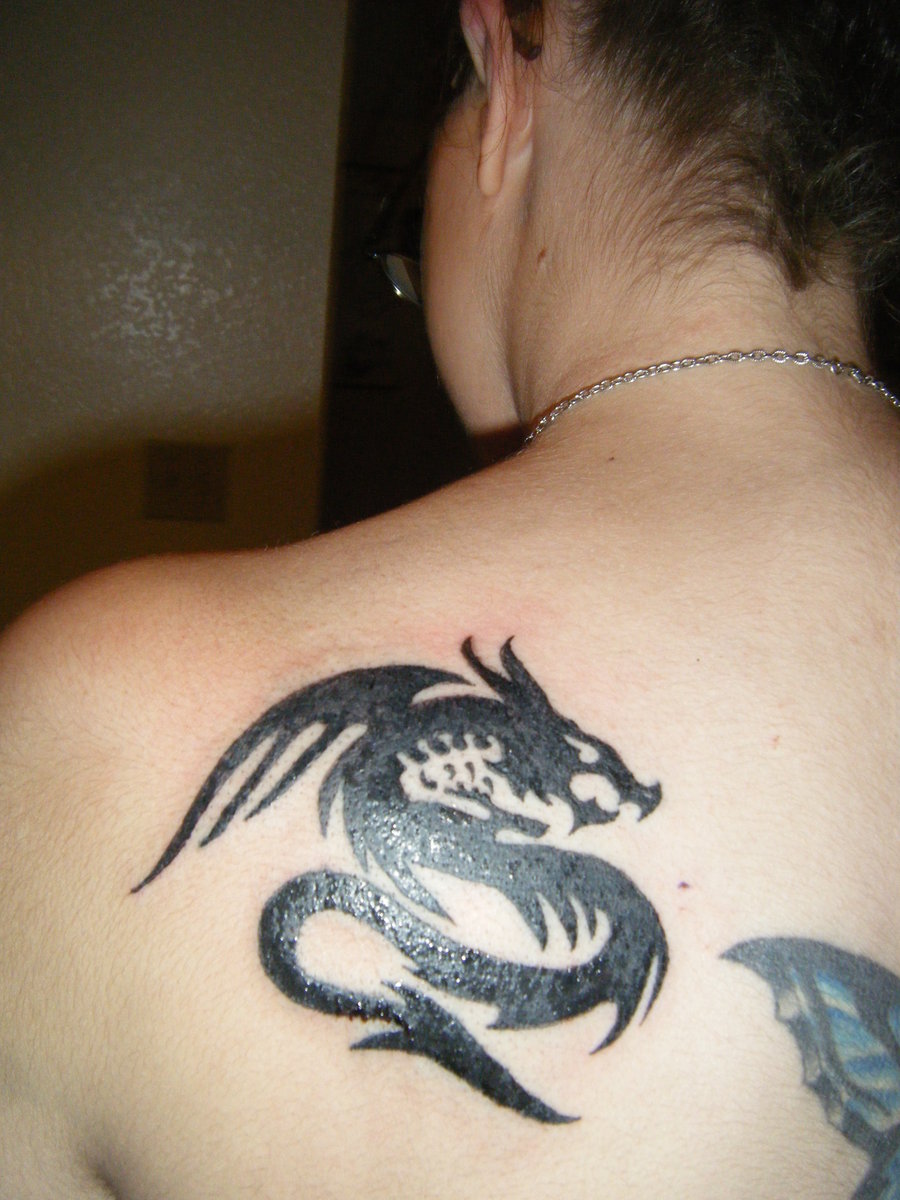 Back tattoo tribal dragon Dragon Tattoo